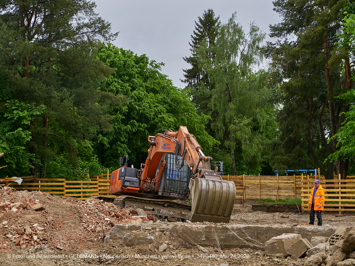 24.05.2022 - Baustelle am Haus für Kinder in Neuperlach